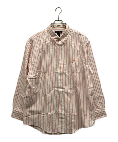 BROOKS BROTHERS（ブルックスブラザーズ）BROOKS BROTHERS (ブルックスブラザーズ) ストライプBDシャツ オレンジ サイズ:Lの古着・服飾アイテム