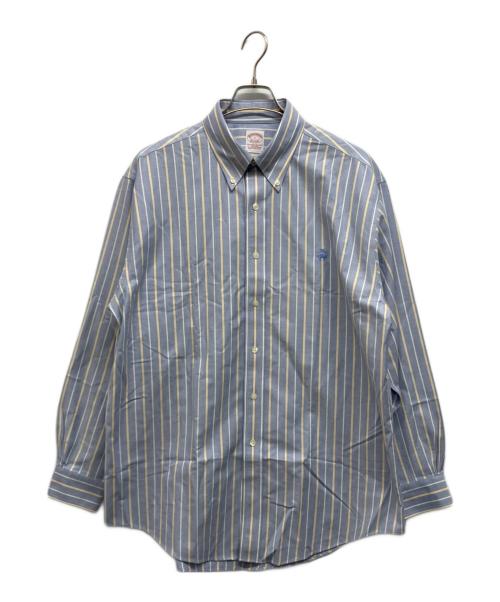 BROOKS BROTHERS（ブルックスブラザーズ）BROOKS BROTHERS (ブルックスブラザーズ) ストライプBDシャツ ブルー サイズ:Lの古着・服飾アイテム