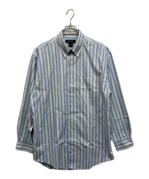 BROOKS BROTHERS（ブルックスブラザーズ）BROOKS BROTHERS (ブルックスブラザーズ) ストライプBDシャツ ブルー サイズ:Lの古着・服飾アイテム