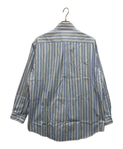 BROOKS BROTHERS（ブルックスブラザーズ）BROOKS BROTHERS (ブルックスブラザーズ) ストライプBDシャツ ブルー サイズ:Lの古着・服飾アイテム