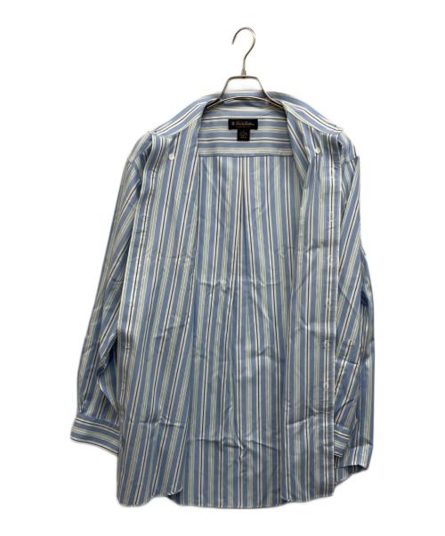 BROOKS BROTHERS（ブルックスブラザーズ）BROOKS BROTHERS (ブルックスブラザーズ) ストライプBDシャツ ブルー サイズ:Lの古着・服飾アイテム