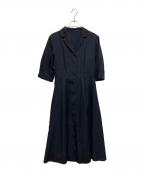 BLUE LABEL CRESTBRIDGEブルーレーベルクレストブリッジ）の古着「バックレースアップ シャツワンピース」｜ネイビー