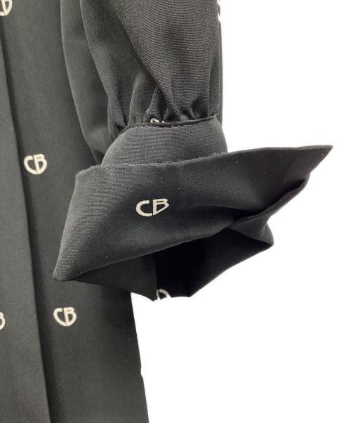 BLUE LABEL CRESTBRIDGE（ブルーレーベルクレストブリッジ）BLUE LABEL CRESTBRIDGE (ブルーレーベルクレストブリッジ) ボウタイプリーツシャツワンピース ブラック サイズ:Mの古着・服飾アイテム