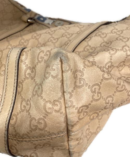 GUCCI（グッチ）GUCCI (グッチ) GG シマ トートバッグ ベージュ サイズ:下記参照の古着・服飾アイテム