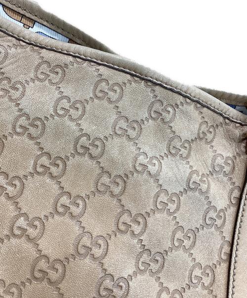 GUCCI（グッチ）GUCCI (グッチ) GG シマ トートバッグ ベージュ サイズ:下記参照の古着・服飾アイテム