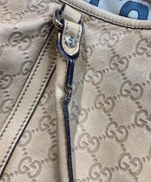 GUCCI（グッチ）GUCCI (グッチ) GG シマ トートバッグ ベージュ サイズ:下記参照の古着・服飾アイテム