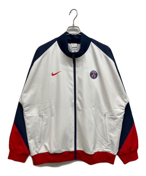NIKE（ナイキ）NIKE (ナイキ) PARIS SAINT-GERMAIN (パリサンジェルマン) パリSG ストライクアンセムジャケット ホワイト サイズ:XLの古着・服飾アイテム