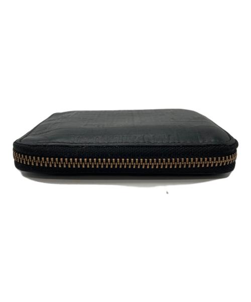 COMME des GARCONS（コムデギャルソン）COMME des GARCONS (コムデギャルソン) 型押しジップウォレット ブラック サイズ:下記参照の古着・服飾アイテム
