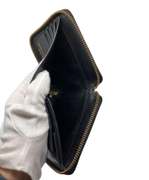 COMME des GARCONS（コムデギャルソン）COMME des GARCONS (コムデギャルソン) 型押しジップウォレット ブラック サイズ:下記参照の古着・服飾アイテム