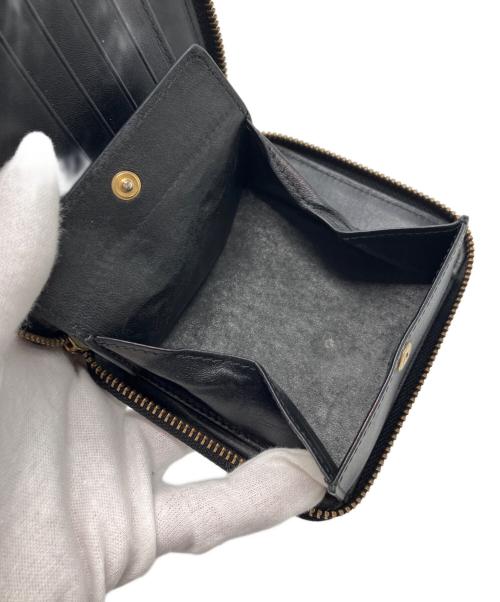 COMME des GARCONS（コムデギャルソン）COMME des GARCONS (コムデギャルソン) 型押しジップウォレット ブラック サイズ:下記参照の古着・服飾アイテム