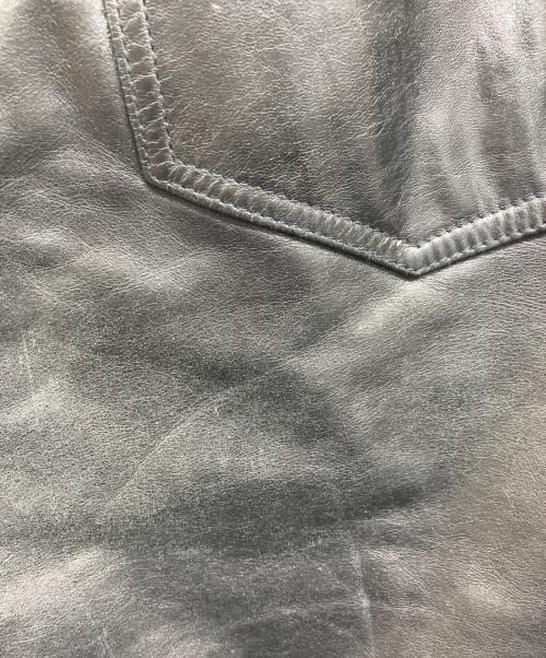 GAP（ギャップ）GAP (ギャップ) boot fit LEATHER パンツ ブラック サイズ:31×32の古着・服飾アイテム