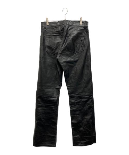 GAP（ギャップ）GAP (ギャップ) boot fit LEATHER パンツ ブラック サイズ:31×32の古着・服飾アイテム