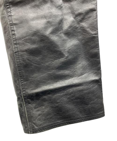 GAP（ギャップ）GAP (ギャップ) boot fit LEATHER パンツ ブラック サイズ:31×32の古着・服飾アイテム