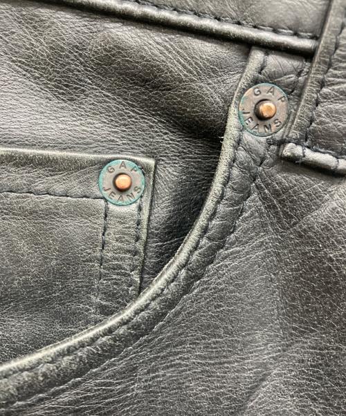 GAP（ギャップ）GAP (ギャップ) boot fit LEATHER パンツ ブラック サイズ:31×32の古着・服飾アイテム