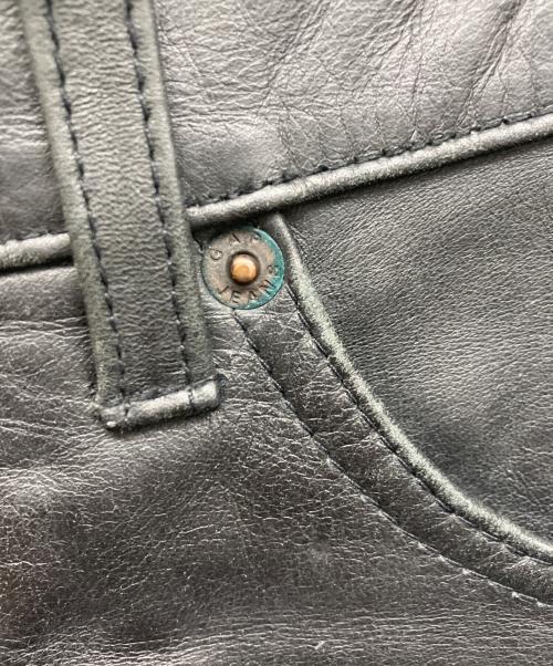 GAP（ギャップ）GAP (ギャップ) boot fit LEATHER パンツ ブラック サイズ:31×32の古着・服飾アイテム