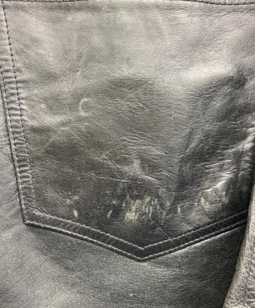 GAP（ギャップ）GAP (ギャップ) boot fit LEATHER パンツ ブラック サイズ:31×32の古着・服飾アイテム