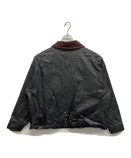 Sourcream（サワークリーム）Sourcream (サワークリーム) 襟コーデュロイハンティングジャケット ブラック サイズ:Freeの古着・服飾アイテム