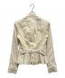 JOHN GALLIANO (ジョンガリアーノ) ストライプテーラードジャケット アイボリー サイズ:38：8000円