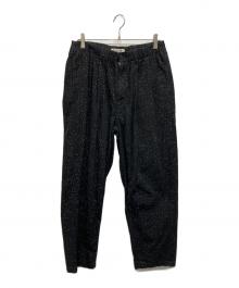 COOTIE PRODUCTIONS（クーティープロダクツ）の古着「Splatter Print OX 2 Tuck Easy Pants」｜ブラック