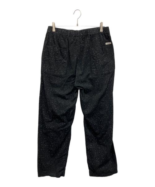 COOTIE PRODUCTIONS（クーティープロダクツ）COOTIE PRODUCTIONS (クーティープロダクツ) Splatter Print OX 2 Tuck Easy Pants ブラック サイズ:Lの古着・服飾アイテム