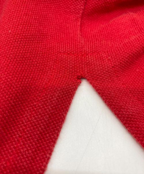 POLO RALPH LAUREN（ポロ・ラルフローレン）POLO RALPH LAUREN (ポロ・ラルフローレン) エンブレム刺繍ポロシャツ レッド サイズ:Lの古着・服飾アイテム