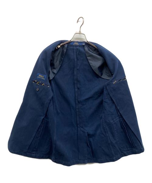POLO RALPH LAUREN（ポロ・ラルフローレン）POLO RALPH LAUREN (ポロ・ラルフローレン) コットンテーラードジャケット インディゴ サイズ:Mの古着・服飾アイテム