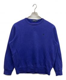 POLO RALPH LAUREN（ポロ・ラルフローレン）の古着「前Vガゼットスウェット」｜ネイビー