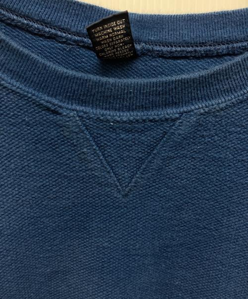 LAND'S END（ランズエンド）LAND'S END (ランズエンド) 鹿の子前Vガゼットスウェット ネイビー サイズ:XLの古着・服飾アイテム