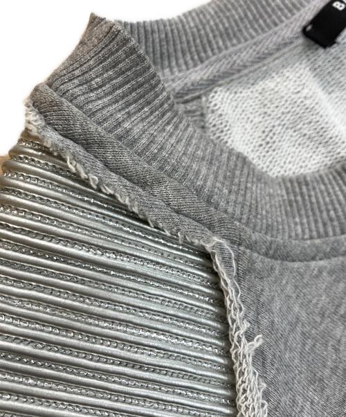 BALMAIN（バルマン）BALMAIN (バルマン) ショルダー切替バイカースウェット グレー サイズ:Mの古着・服飾アイテム