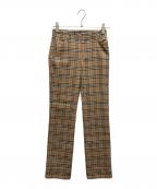 BURBERRY BLUE LABELバーバリー ブルー レーベル）の古着「ノバチェックウールパンツ」｜ベージュ