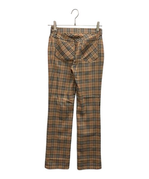 BURBERRY BLUE LABEL（バーバリー ブルー レーベル）BURBERRY BLUE LABEL (バーバリー ブルー レーベル) ノバチェックウールパンツ ベージュ サイズ:36の古着・服飾アイテム