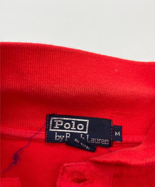 POLO RALPH LAUREN（ポロ・ラルフローレン）POLO RALPH LAUREN (ポロ・ラルフローレン) USA製オーバーサイズポロシャツ レッド サイズ:Mの古着・服飾アイテム