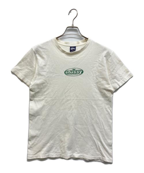 stussy（ステューシー）stussy (ステューシー) ロゴプリントTシャツ ホワイト サイズ:Mの古着・服飾アイテム