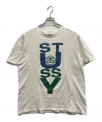 stussyステューシー）の古着「STUSSY　ステューシー　80'sオールドロゴプリントTシャツ」｜ホワイト