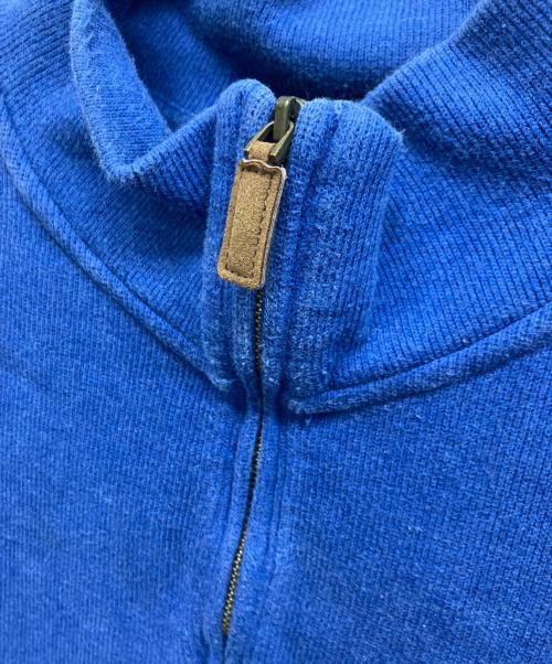 POLO RALPH LAUREN（ポロ・ラルフローレン）POLO RALPH LAUREN (ポロ・ラルフローレン) ハーフジップスウェット ブルー サイズ:XLの古着・服飾アイテム