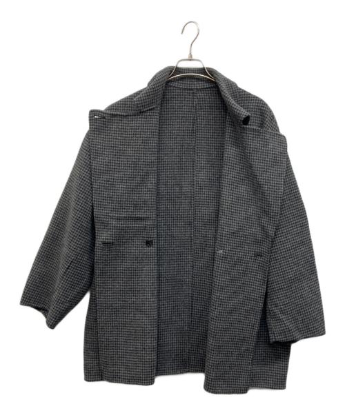 SLOBE IENA（スローブ イエナ）SLOBE IENA (スローブ イエナ) souple wool ダブルフェイスミドルコート グレー サイズ:Freeの古着・服飾アイテム