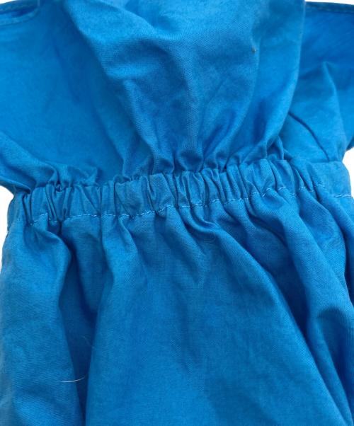 patou（パトゥ）Patou (パトゥ) オーガニックポプリン パフスリーブトップ ブルー サイズ:34の古着・服飾アイテム