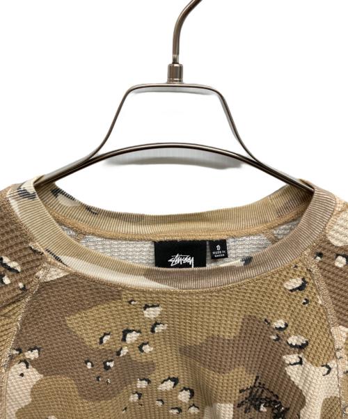 stussy（ステューシー）stussy (ステューシー) STUSSY　ステューシー　Raglan Thermal Desert Camo ブラウン サイズ:Sの古着・服飾アイテム