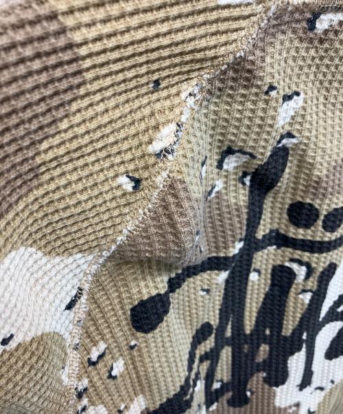 stussy（ステューシー）stussy (ステューシー) STUSSY　ステューシー　Raglan Thermal Desert Camo ブラウン サイズ:Sの古着・服飾アイテム