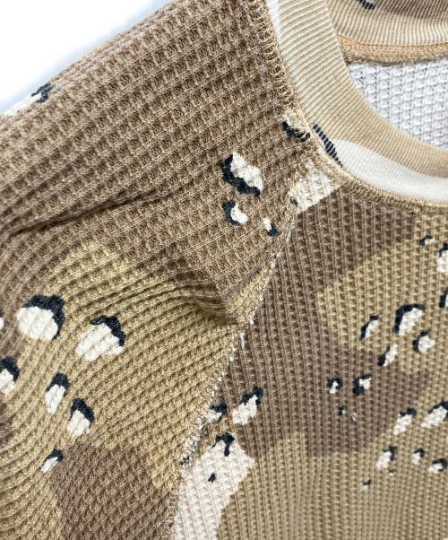 stussy（ステューシー）stussy (ステューシー) STUSSY　ステューシー　Raglan Thermal Desert Camo ブラウン サイズ:Sの古着・服飾アイテム