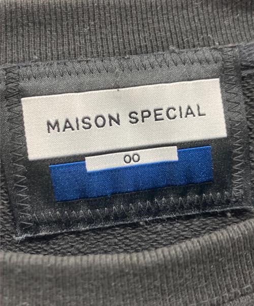 MAISON SPECIAL（メゾンスペシャル）MAISON SPECIAL (メゾンスペシャル) フラワーハンドプリントオーバーサイズスウェットプルオーバー ブラック サイズ:00の古着・服飾アイテム