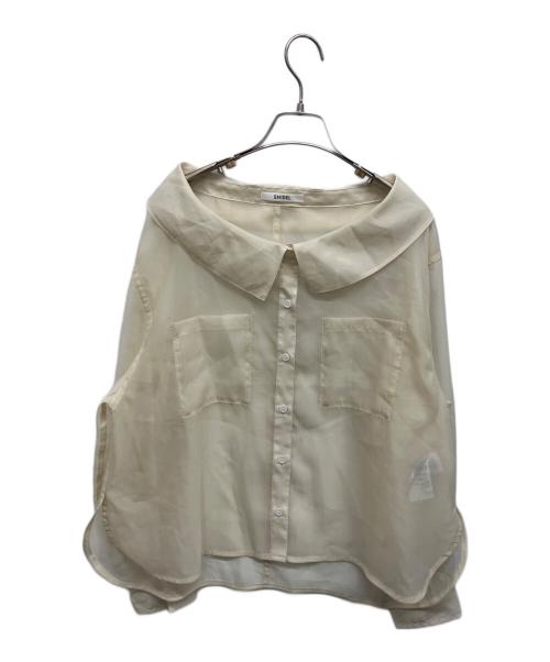 Snidel（スナイデル）Snidel (スナイデル) Sustainaシアーシャツニットセット アイボリー サイズ:Freeの古着・服飾アイテム