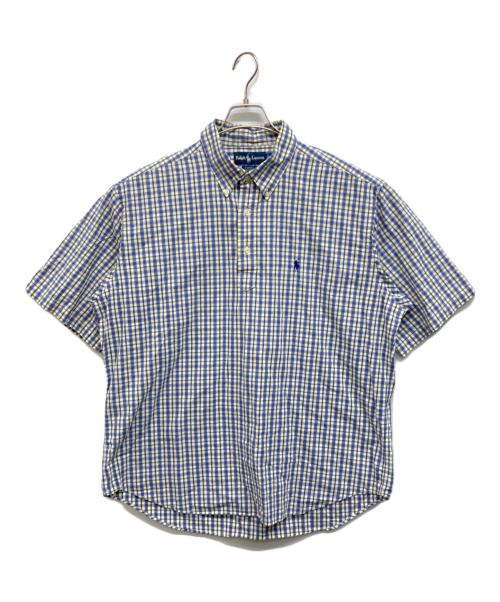 RALPH LAUREN（ラルフローレン）RALPH LAUREN (ラルフローレン) PURCELL　半袖シャツ ブルー サイズ:LLの古着・服飾アイテム