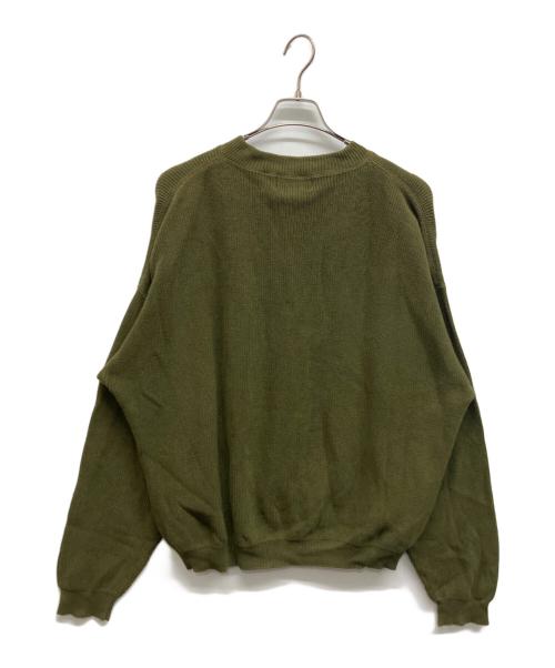 Eddie Bauer（エディーバウアー）Eddie Bauer (エディーバウアー) ヘンリーネックニット グリーン サイズ:Lの古着・服飾アイテム