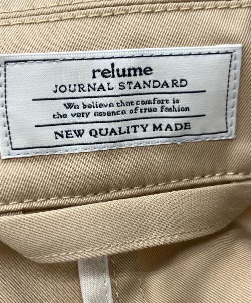 JOURNAL STANDARD relume（ジャーナルスタンダード レリューム）JOURNAL STANDARD relume (ジャーナルスタンダード レリューム) スーピマコットンステンカラーコート ベージュ サイズ:Mの古着・服飾アイテム