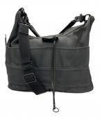 hoboホボ）の古着「Paraffin Coated Cotton Herringbone 2Way Shoulder Bag」｜グレー
