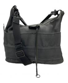 hobo（ホボ）の古着「Paraffin Coated Cotton Herringbone 2Way Shoulder Bag」｜グレー