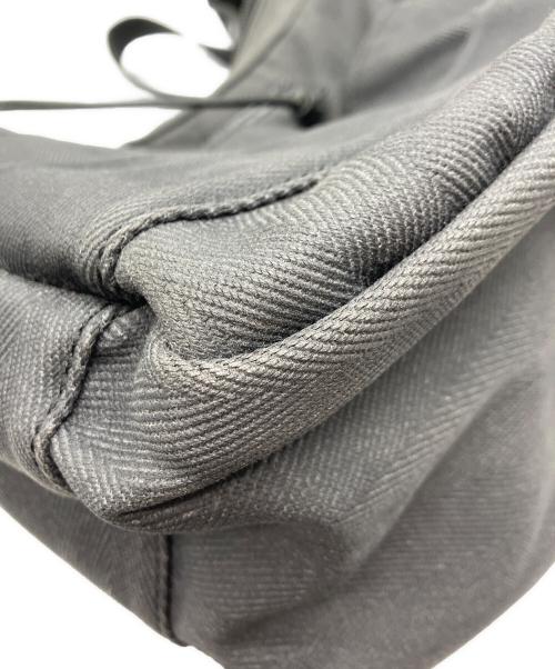 hobo（ホボ）hobo (ホボ) Paraffin Coated Cotton Herringbone 2Way Shoulder Bag グレーの古着・服飾アイテム