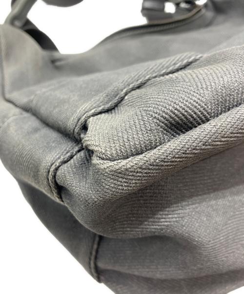 hobo（ホボ）hobo (ホボ) Paraffin Coated Cotton Herringbone 2Way Shoulder Bag グレーの古着・服飾アイテム