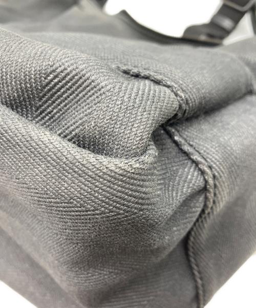 hobo（ホボ）hobo (ホボ) Paraffin Coated Cotton Herringbone 2Way Shoulder Bag グレーの古着・服飾アイテム